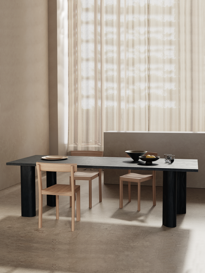 Kann Design - Table de repas Galta Forte 240 chêne noir DT1078