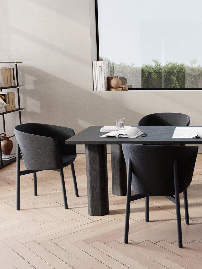 Kann Design - Table de repas Galta Forte 240 chêne noir DT1078