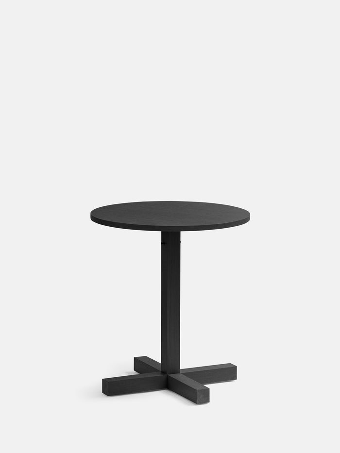 Kann Design - Table de repas Tal Bitrot Round 65 - chêne noir DT3035