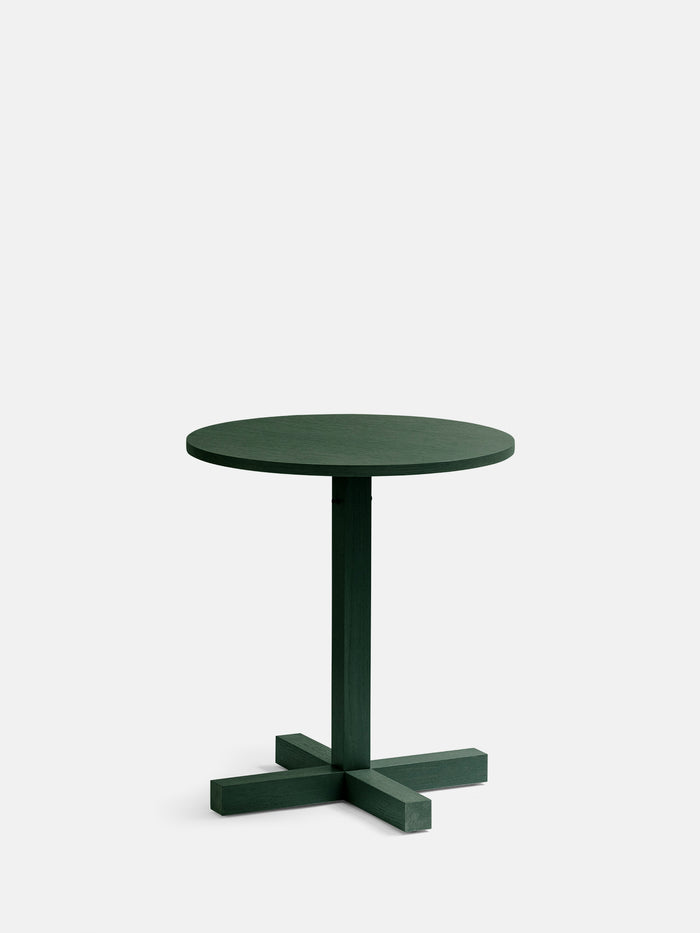 Kann Design - Table de repas Tal Bitrot Round 65 - chêne vert DT3037