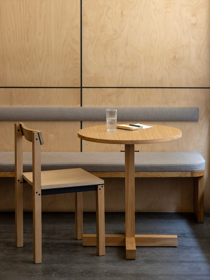 Kann Design - Table de repas Tal Bitrot Round 65 - chêne naturel DT3034