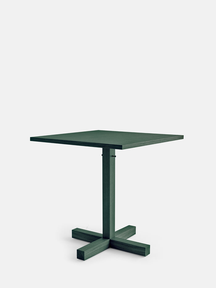 Kann Design - Table de repas Tal Bitrot Square 70 - chêne vert DT3045