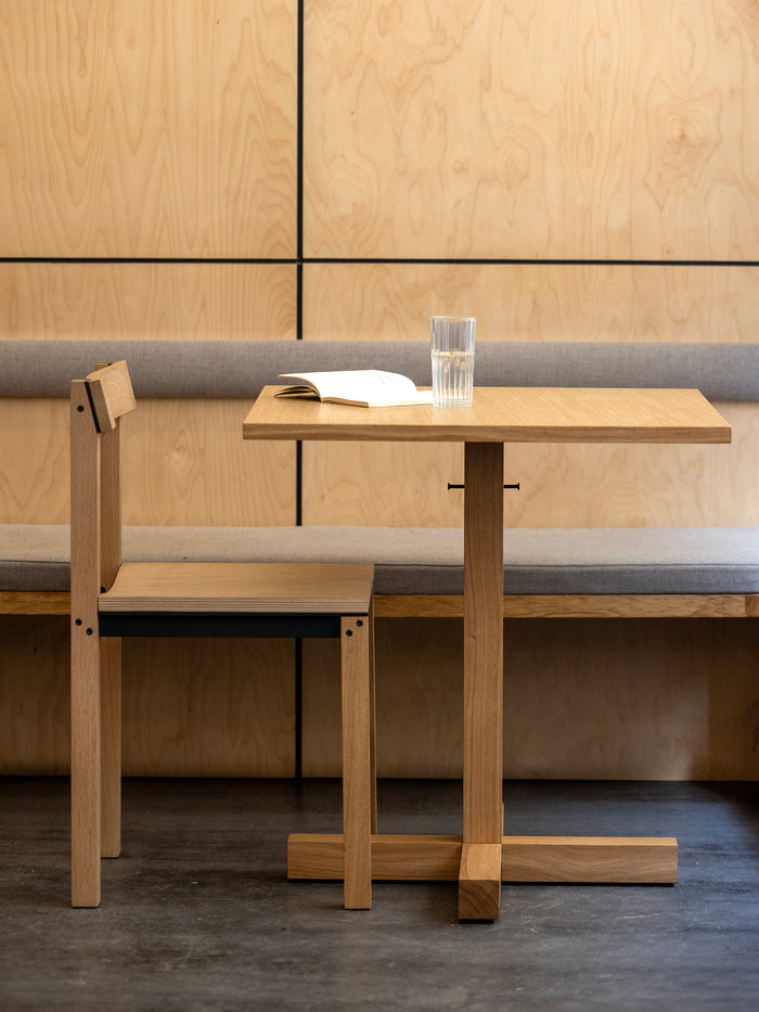 Kann Design - Table de repas Tal Bitrot Square 70 - chêne naturel DT3042