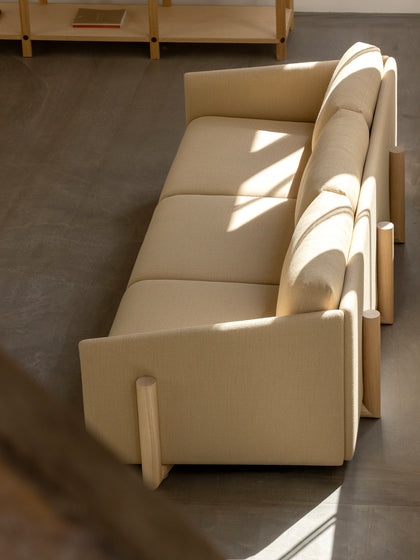 Kann Design - timber 4 seater / beige