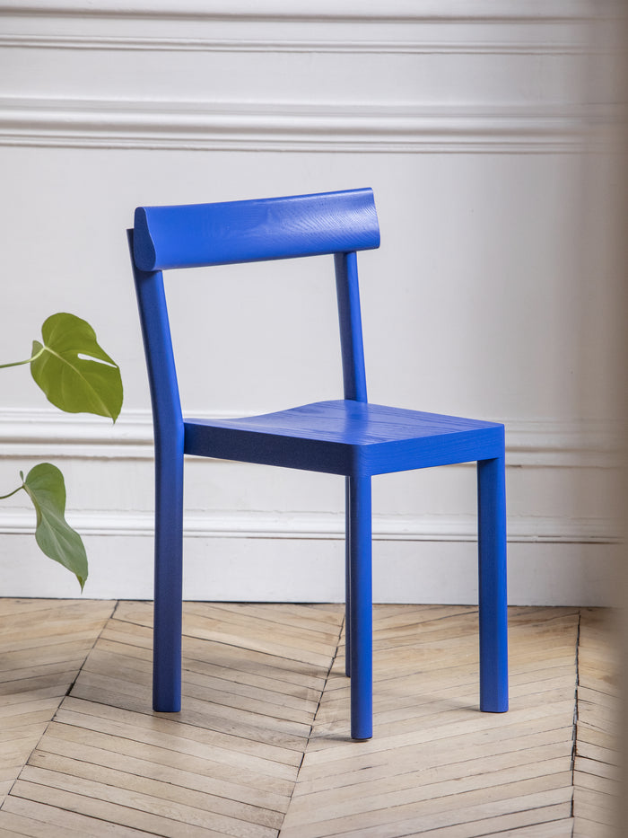 Kann Design - Chaise Galta chêne bleu C979