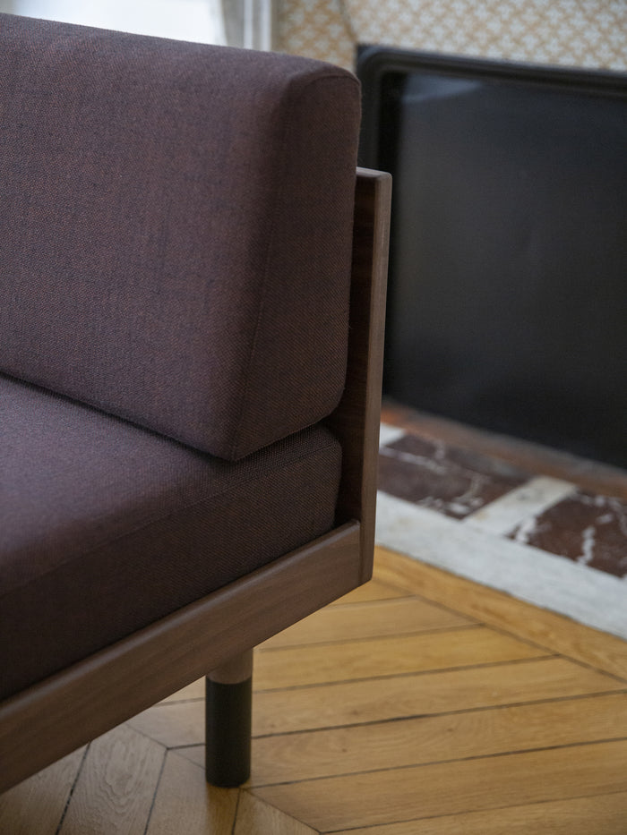 Kann Design - Banquette Mid bordeaux DB1036