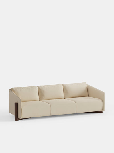 Kann Design - Timber 4 seater / cream