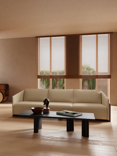 Kann Design - Timber 4 seater / cream