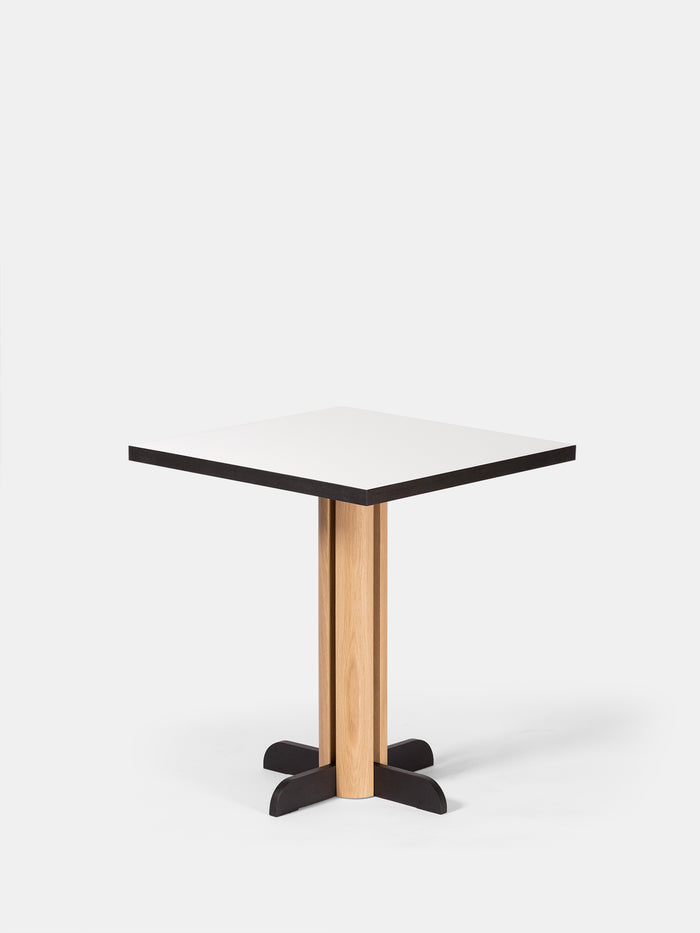 Kann Design - Table de repas Toucan Square blanc - chêne DT1965