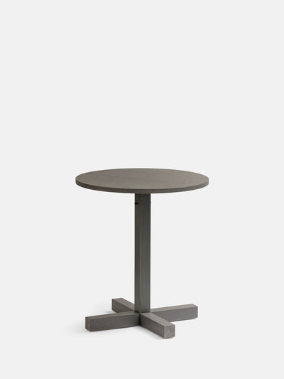 Kann Design - Table de repas Tal Bitrot Round 65 - chêne gris DT3036