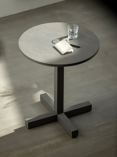 Kann Design - Tal Bitrot Round 65 dining table - grey oak DT3036