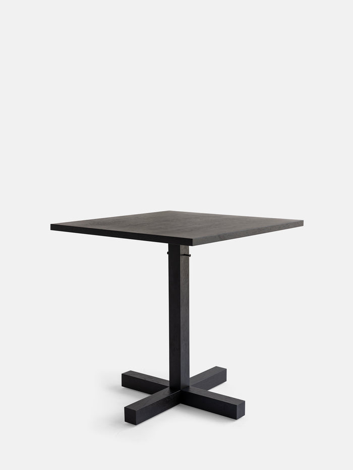 Kann Design - Table de repas Tal Bitrot Square 70 - chêne noir DT3043