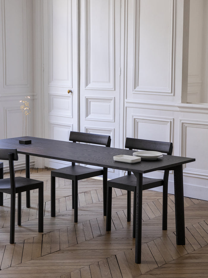 Kann Design - Table de repas Galta 200 chêne noir DT991