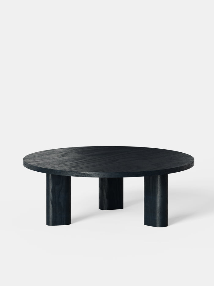 Kann Design - Table basse Galta Forte Round chêne noir CT1088