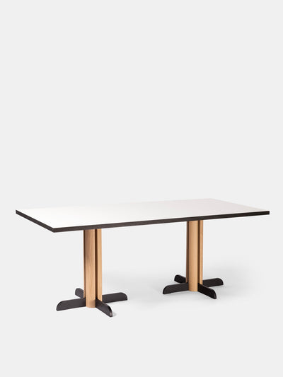 Kann Design - Toucan Rectangle white dining table - oak DT1943