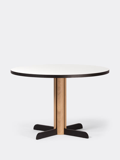 Kann Design - Toucan Round dining table white - oak DT1941